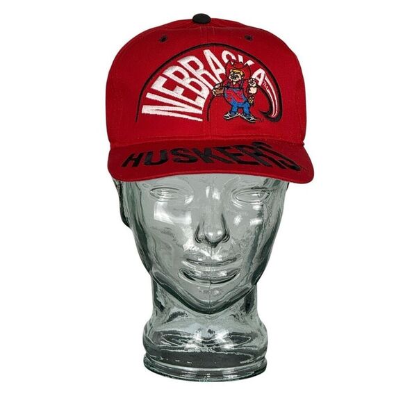 1 Apparel Mens Red Nebraska Huskers Football Trucker Hat Size Small - Picture 1 of 6